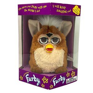 Original Furby Coffee Brown Eyes 1999 Vintage Factory Sealed Collectible NWB